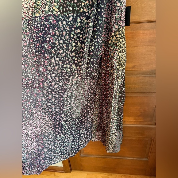 Lulus Neva Navy Blue Floral Print Off-the-Shoulder Maxi Dress - Picture 7 of 8